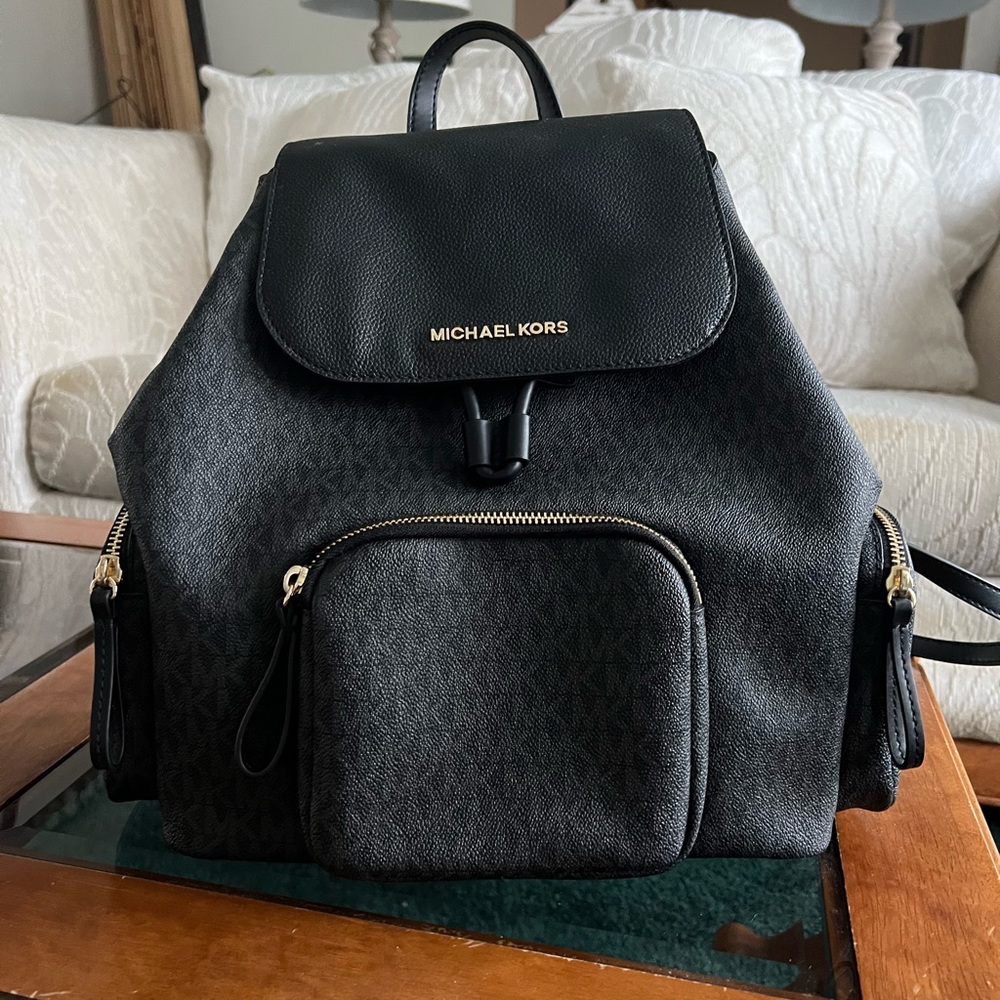Abbey Black Large Cargo backpack